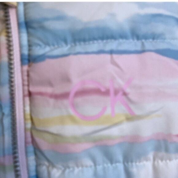 Calvin Klein Kids' Girls 3 Piece Rainbow Vest Shirt Leggings Set Size 4T-NWT - Picture 7 of 11